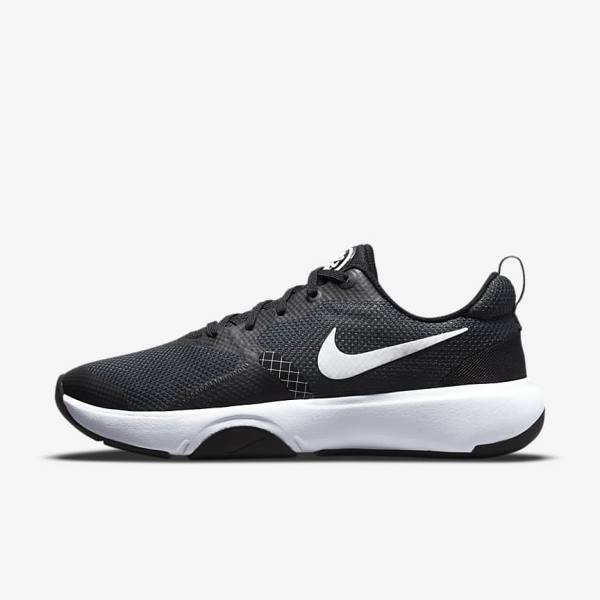 Black / Dark Grey / White Nike City Rep TR Women\'s Training Shoes | NK753PRX