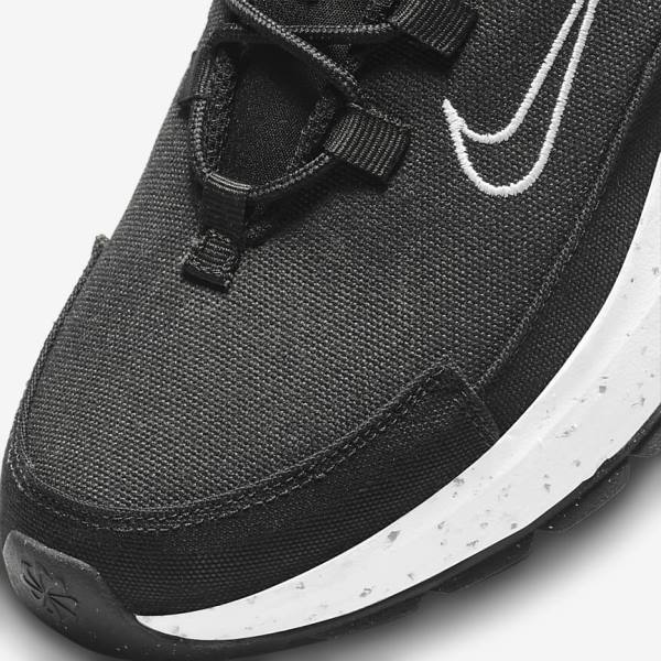 Black / Dark Grey / White Nike Crater Remixa Women's Sneakers | NK146UWM