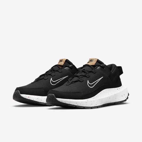 Black / Dark Grey / White Nike Crater Remixa Men's Sneakers | NK460SNC