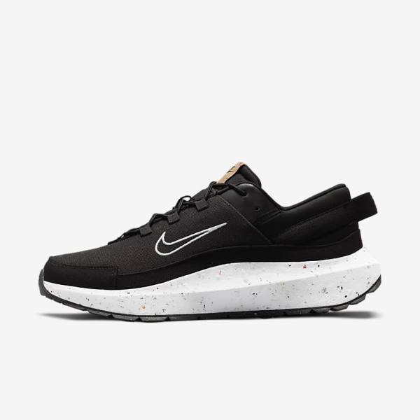 Black / Dark Grey / White Nike Crater Remixa Men\'s Sneakers | NK460SNC