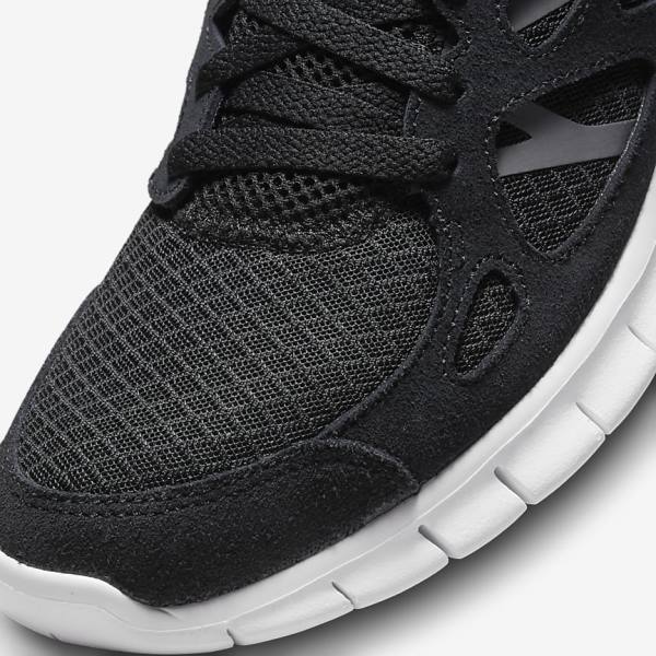 Black / Dark Grey / White Nike Free Run 2 Men's Sneakers | NK895WZK