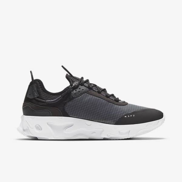 Black / Dark Grey / White Nike React Live Men's Sneakers | NK423PVD