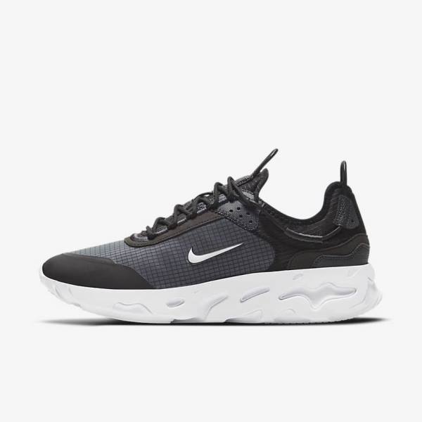 Black / Dark Grey / White Nike React Live Men\'s Sneakers | NK423PVD