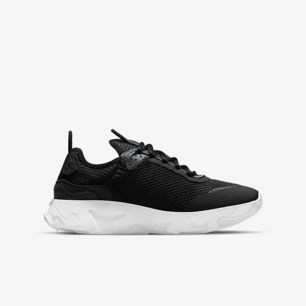 Black / Dark Grey / White Nike React Live Older Kids' Sneakers | NK718RZG