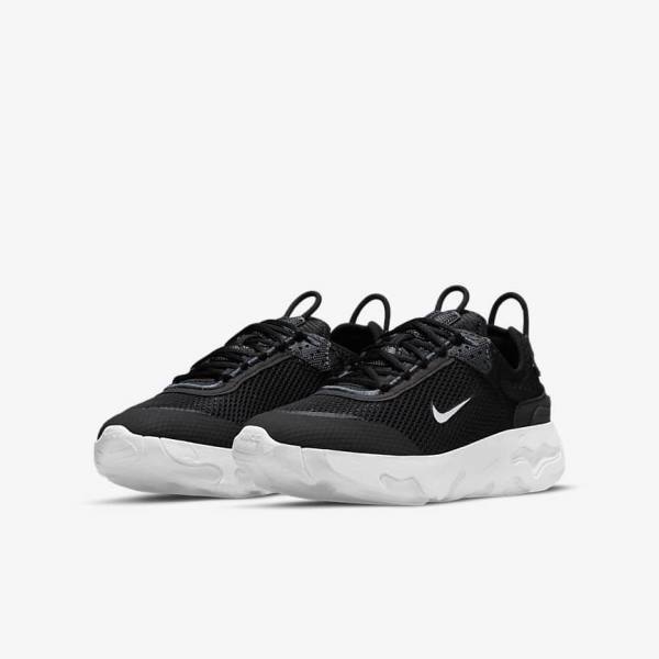 Black / Dark Grey / White Nike React Live Older Kids' Sneakers | NK718RZG