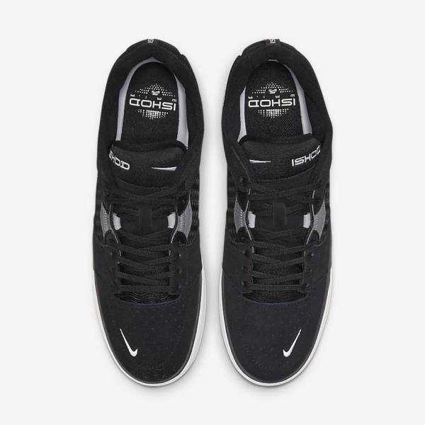 Black / Dark Grey / White Nike SB Ishod Wair Men's Skate Shoes | NK903QLP