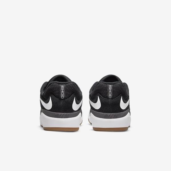 Black / Dark Grey / White Nike SB Ishod Wair Men's Skate Shoes | NK903QLP