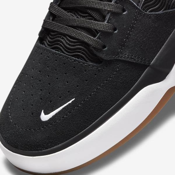 Black / Dark Grey / White Nike SB Ishod Wair Men's Skate Shoes | NK903QLP