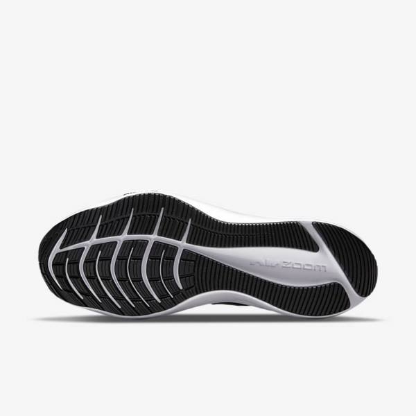 Black / Dark Grey / White Nike Winflo 8 Road Men's Running Shoes | NK839LQW