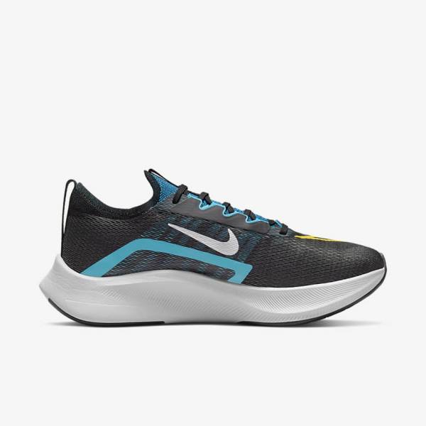 Black / Green / Orange Nike Zoom Fly 4 Road Men's Running Shoes | NK127ITD