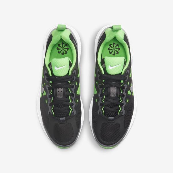 Black / Grey / Green Nike Air Max Genome Older Kids' Sneakers | NK924IVT