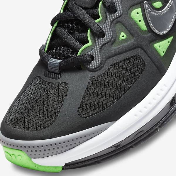 Black / Grey / Green Nike Air Max Genome Older Kids' Sneakers | NK924IVT