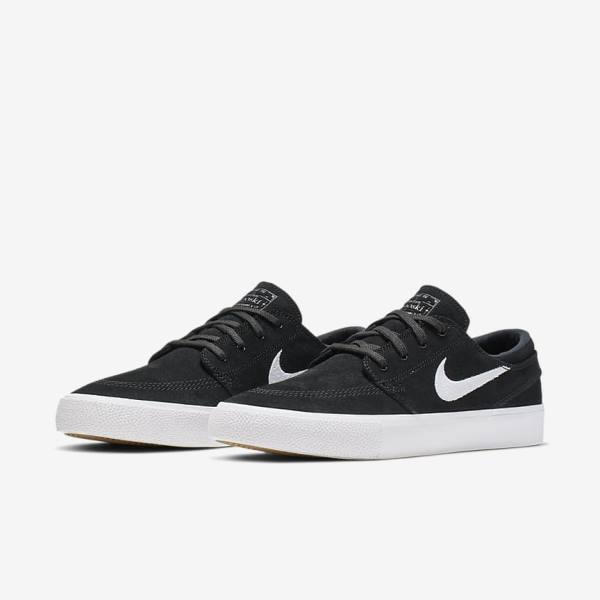 Black / Grey / Light Brown / White Nike SB Zoom Stefan Janoski RM Women's Sneakers | NK364KWY