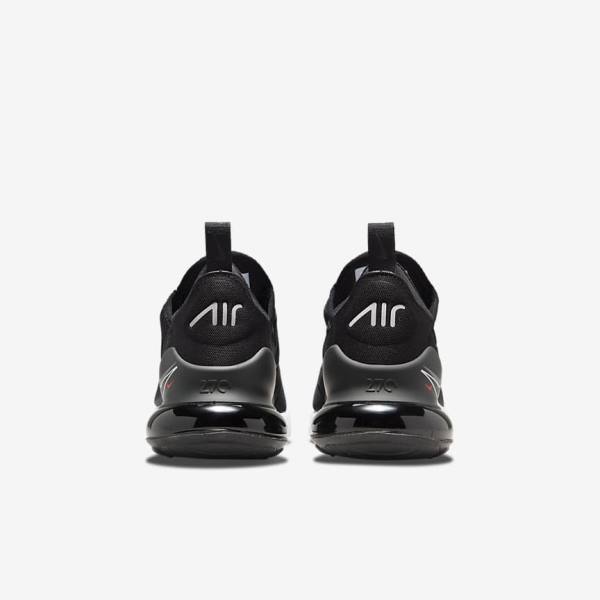 Black / Grey Nike Air Max 270 Older Kids' Sneakers | NK830SIG