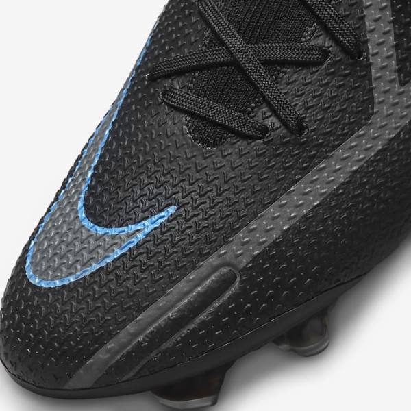 Black / Grey Nike Phantom GT2 Elite FG Firm-Ground Men's Football Shoes | NK258CIA