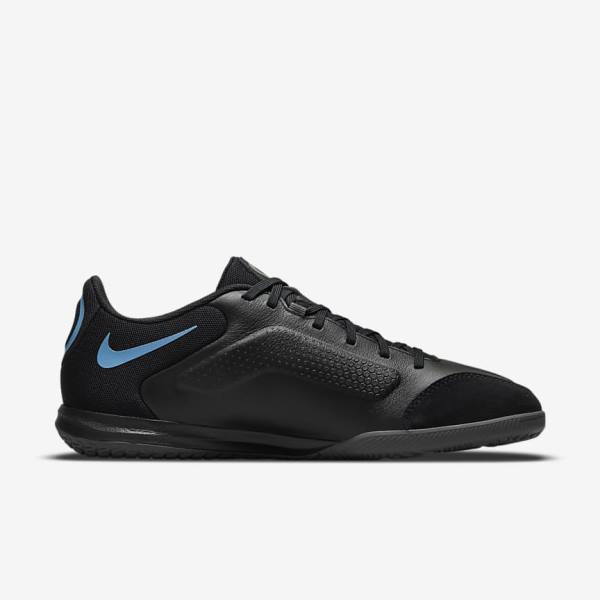 Black / Grey Nike Tiempo Legend 9 Academy IC Indoor-Court Men's Football Shoes | NK864QTJ