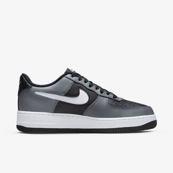 Black / Grey / White Nike Air Force 1 07 LV8 Men's Sneakers | NK549UOV