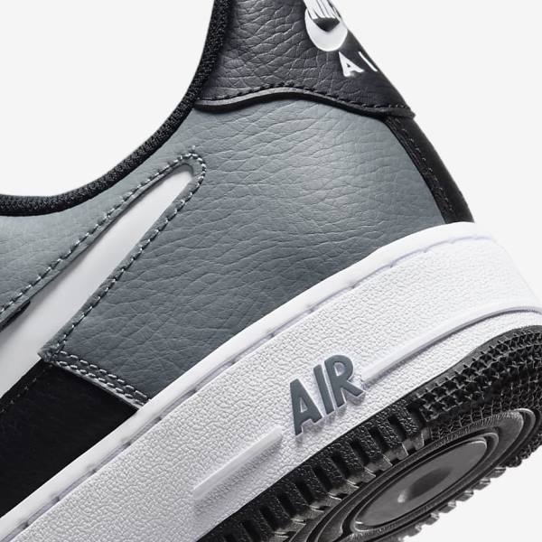 Black / Grey / White Nike Air Force 1 07 LV8 Men's Sneakers | NK549UOV