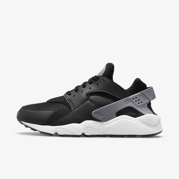 Black / Grey / White Nike Air Huarache J22 Men\'s Sneakers | NK947PLH