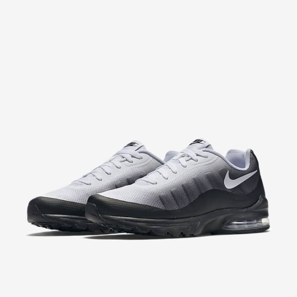 Black / Grey / White Nike Air Max Invigor Print Men's Sneakers | NK328LUP