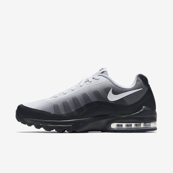 Black / Grey / White Nike Air Max Invigor Print Men\'s Sneakers | NK328LUP