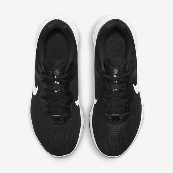 Black / Grey / White Nike Revolution 6 (Extra Wide) Men's Running Shoes | NK635ZTY