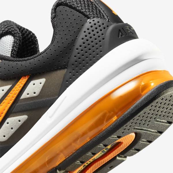 Black / Grey / White / Orange Nike Air Max Genome Older Kids' Sneakers | NK518RSA