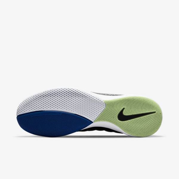 Black / Light Blue / Light Green Nike Lunar Gato II IC Indoor Court Men's Football Shoes | NK657QJD