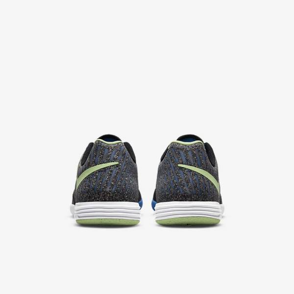 Black / Light Blue / Light Green Nike Lunar Gato II IC Indoor Court Men's Football Shoes | NK657QJD