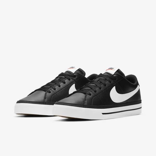 Black / Light Brown / White Nike NikeCourt Legacy Men's Sneakers | NK472GWV