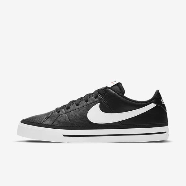 Black / Light Brown / White Nike NikeCourt Legacy Men\'s Sneakers | NK472GWV