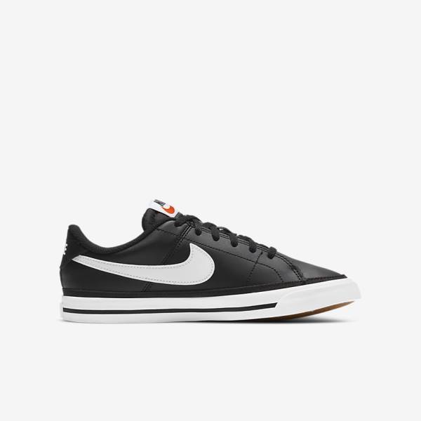 Black / Light Brown / White Nike NikeCourt Legacy Older Kids' Sneakers | NK960TUP