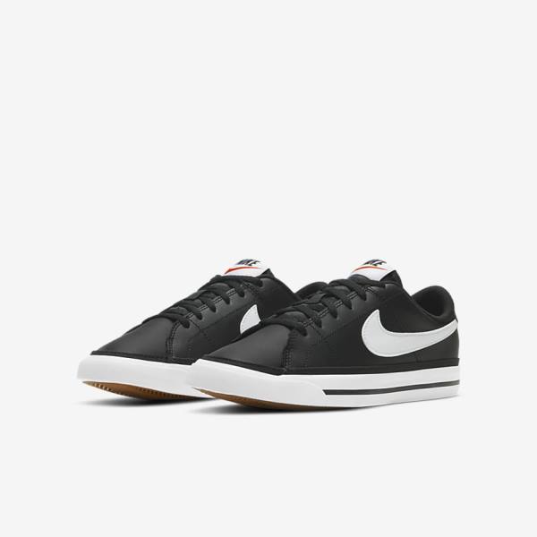 Black / Light Brown / White Nike NikeCourt Legacy Older Kids' Sneakers | NK960TUP