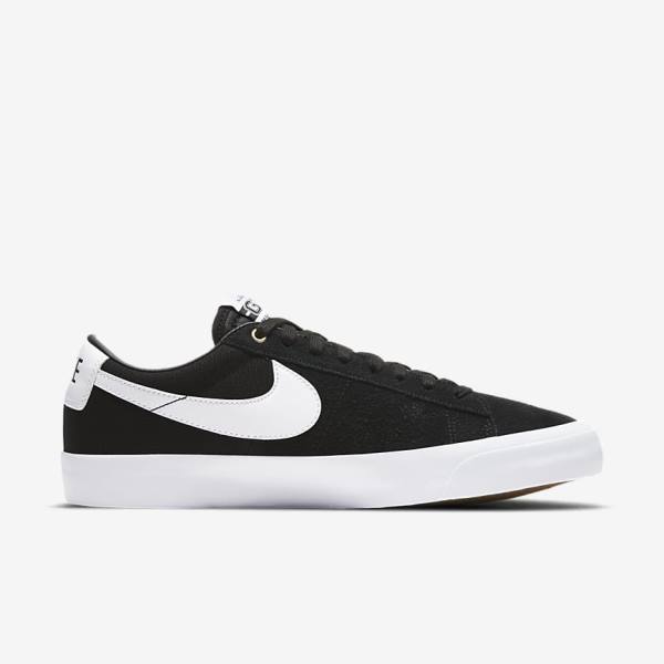 Black / Light Brown / White Nike SB Zoom Blazer Low Pro GT Men's Sneakers | NK015ZQJ