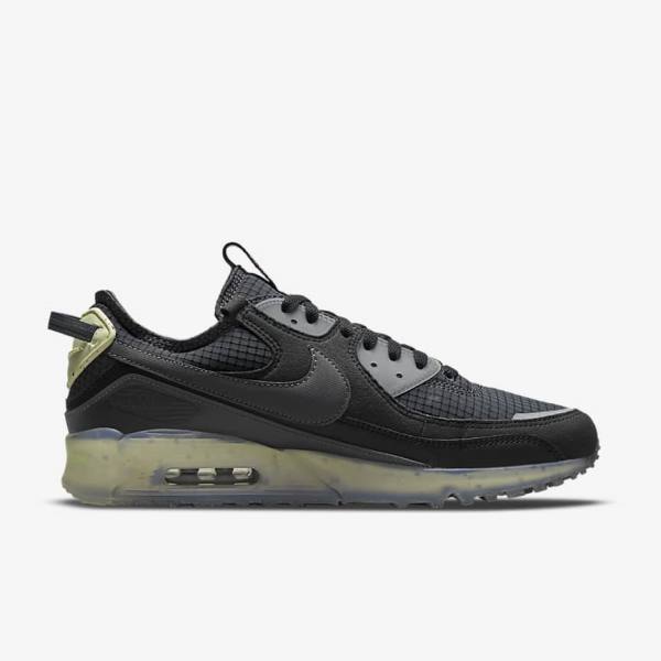 Black / Light Green / Dark Grey Nike Air Max Terrascape 90 Men's Sneakers | NK159UON