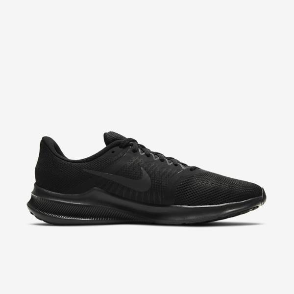 Black / Light Grey / Dark Grey Nike Downshifter 11 Road Men's Running Shoes | NK530JNQ