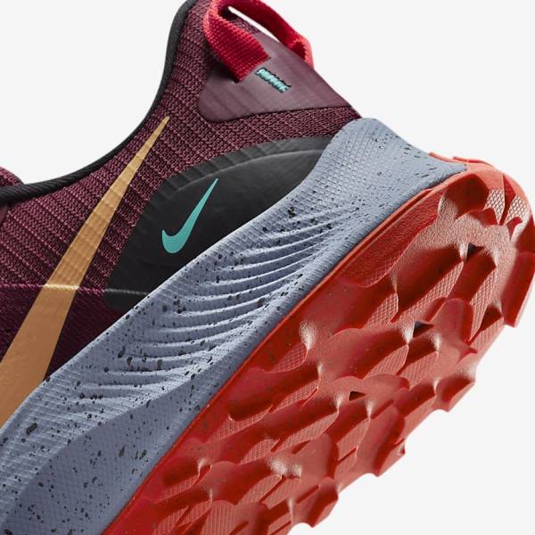 Black / Light Red / Brown Nike Pegasus Trail 3 Trail Men's Running Shoes | NK672CIF