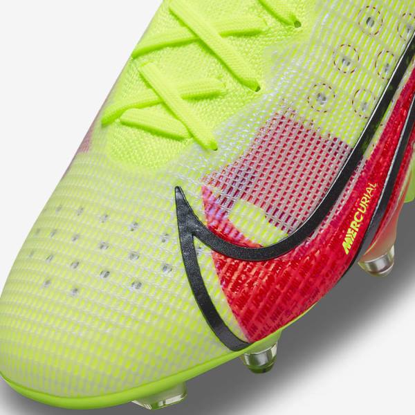 Black / Light Red Nike Mercurial Vapor 14 Elite SG-Pro AC Soft-Ground Men's Football Shoes | NK194WNV