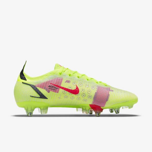 Black / Light Red Nike Mercurial Vapor 14 Elite SG-Pro AC Soft-Ground Women's Football Shoes | NK243ELD