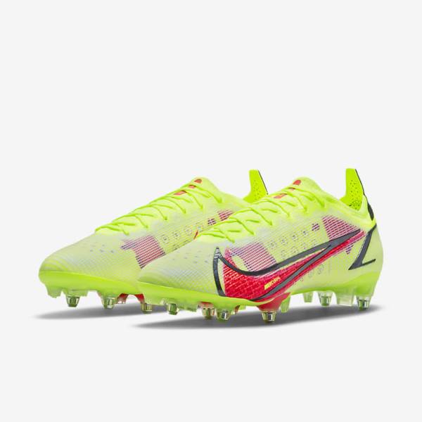 Black / Light Red Nike Mercurial Vapor 14 Elite SG-Pro AC Soft-Ground Women's Football Shoes | NK243ELD