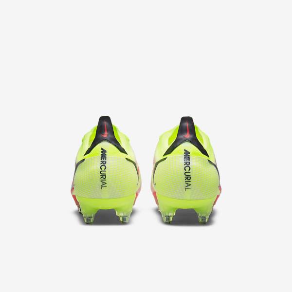 Black / Light Red Nike Mercurial Vapor 14 Elite SG-Pro AC Soft-Ground Women's Football Shoes | NK243ELD