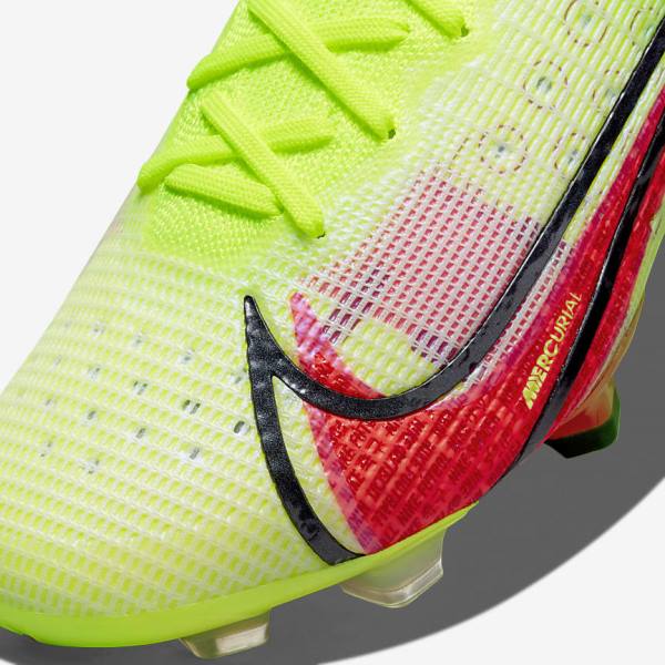 Black / Light Red Nike Mercurial Vapor 14 Elite FG Firm-Ground Men's Football Shoes | NK937UKF