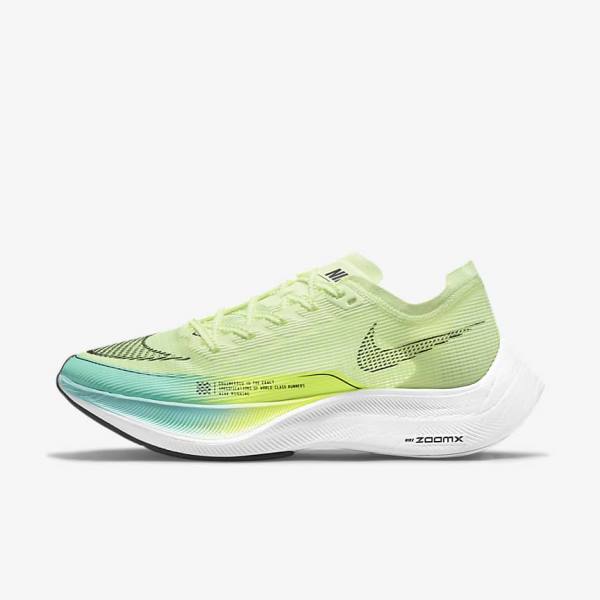 Black / Metal Gold / White Nike ZoomX Vaporfly Next% 2 Road Racing Women\'s Running Shoes | NK614GIL