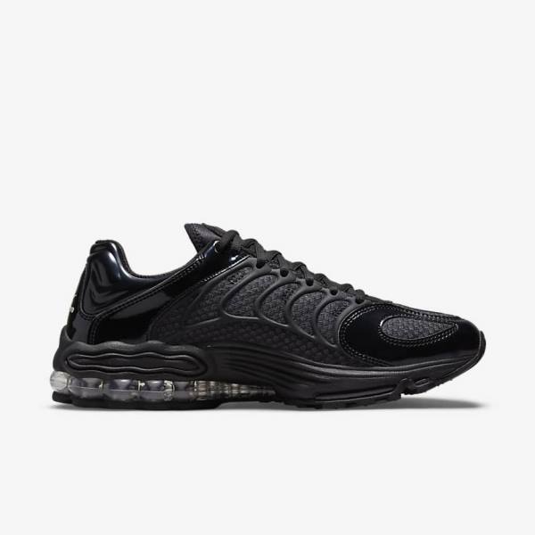 Black / Metal Silver / Black Nike Air Tuned Max Men's Sneakers | NK278SEZ