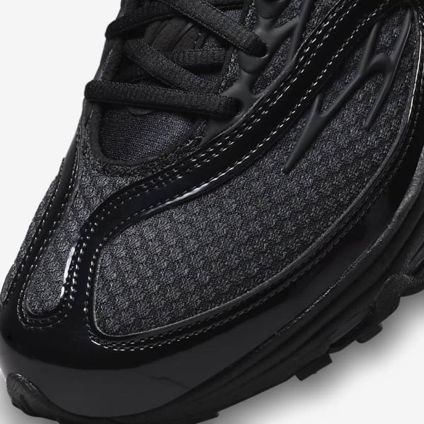 Black / Metal Silver / Black Nike Air Tuned Max Men's Sneakers | NK278SEZ