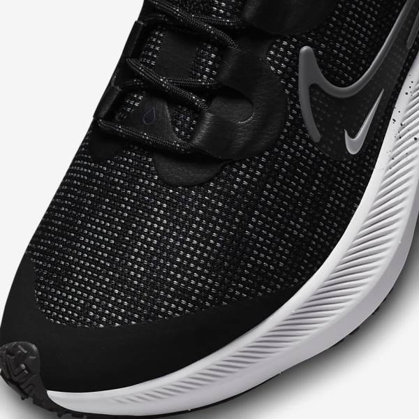 Black / Metal Silver / Blue / Grey Nike Zoom Winflo 8 Shield Weatherised Road Women's Running Shoes | NK709SEG