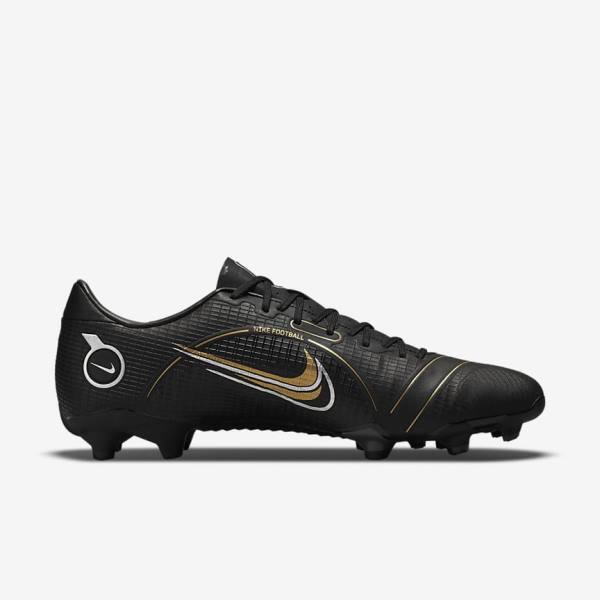 Black / Metal Silver / Grey / Metal Gold Nike Mercurial Vapor 14 Academy MG Multi-Ground Women's Football Shoes | NK153HVL