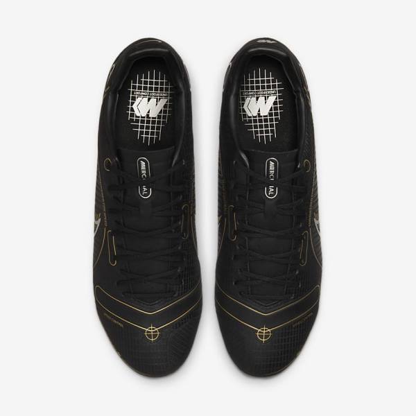 Black / Metal Silver / Grey / Metal Gold Nike Mercurial Vapor 14 Academy MG Multi-Ground Women's Football Shoes | NK153HVL