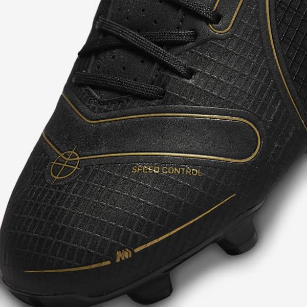 Black / Metal Silver / Grey / Metal Gold Nike Mercurial Vapor 14 Academy MG Multi-Ground Women's Football Shoes | NK153HVL