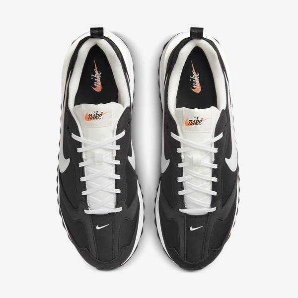 Black / Metal Silver / Orange / White Nike Air Max Dawn Men's Sneakers | NK137DQM